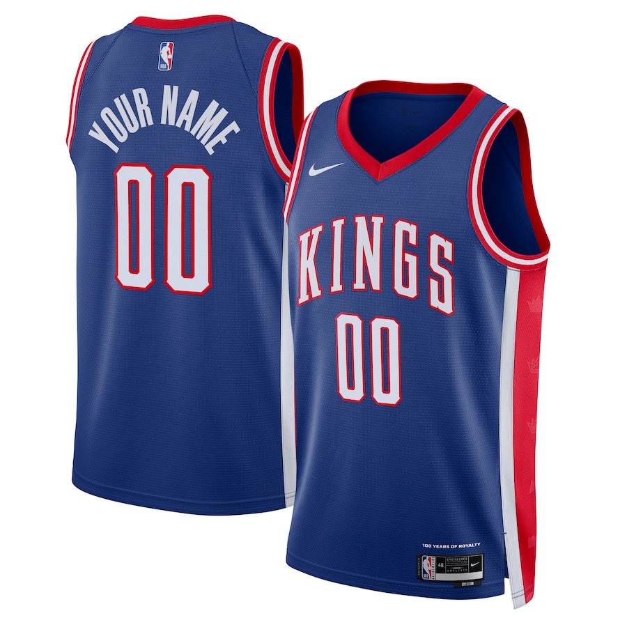 Men Sacramento Kings Nike Blue City Edition 2024-25 Custom Swingman NBA Jersey